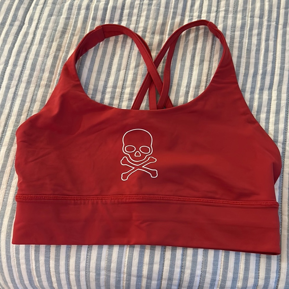 Lululemon SoulCycle Red Energy Sports Bra Size 8